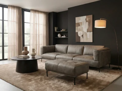 Duke natūralios odos skandinaviškas komplektas