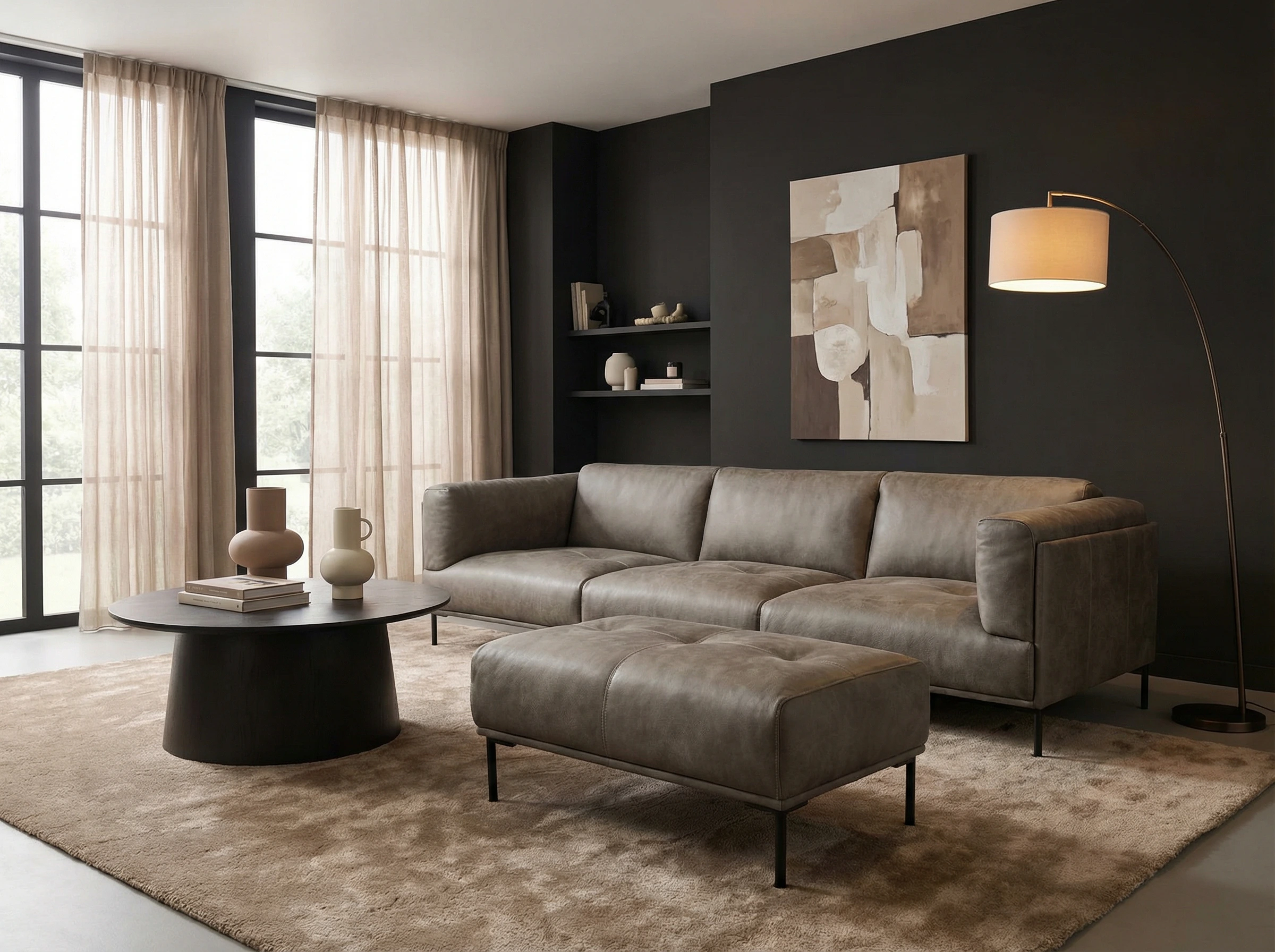 Duke Duke natūralios odos skandinaviškas komplektas