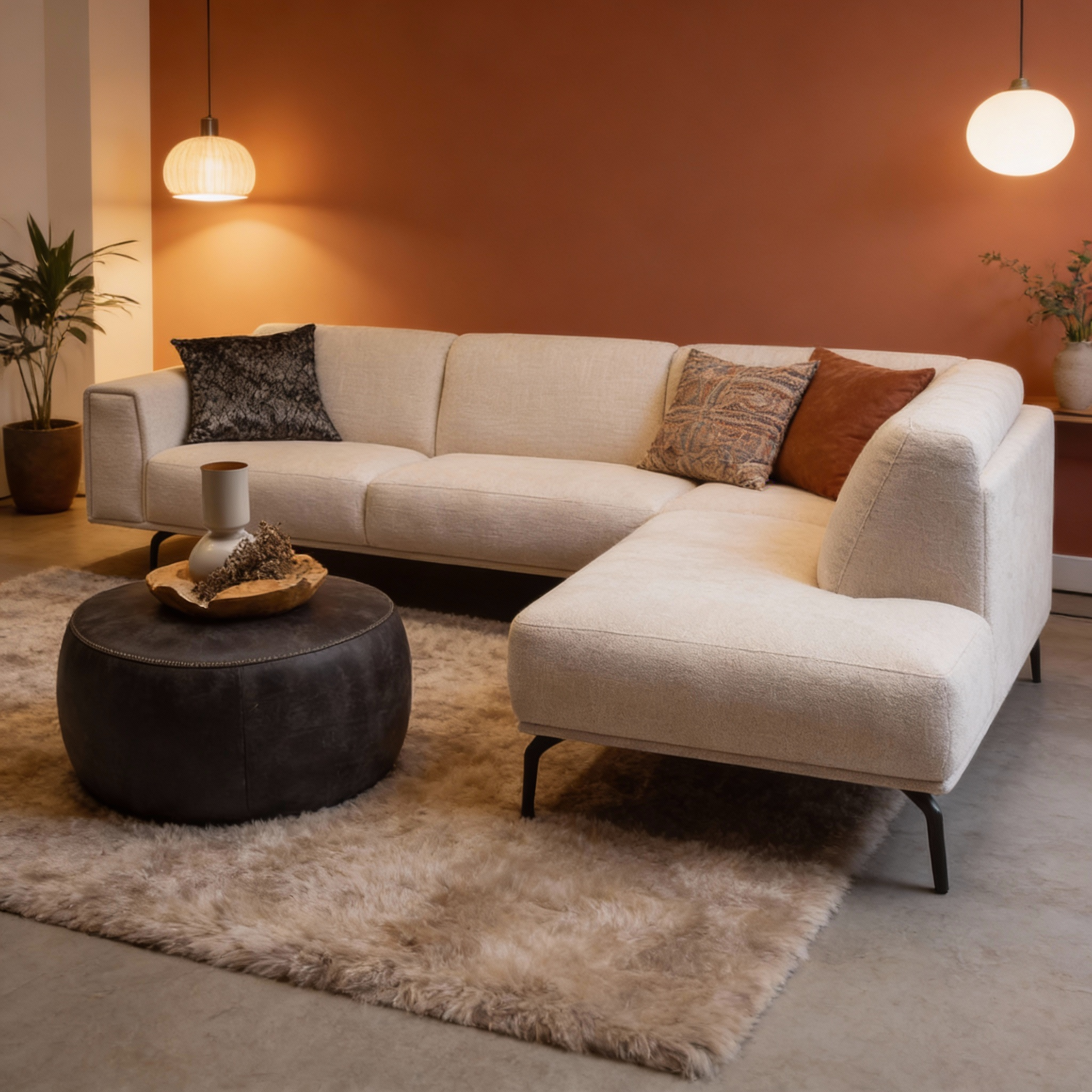freepik take this exact sofa and place it in a modern cozy 3107