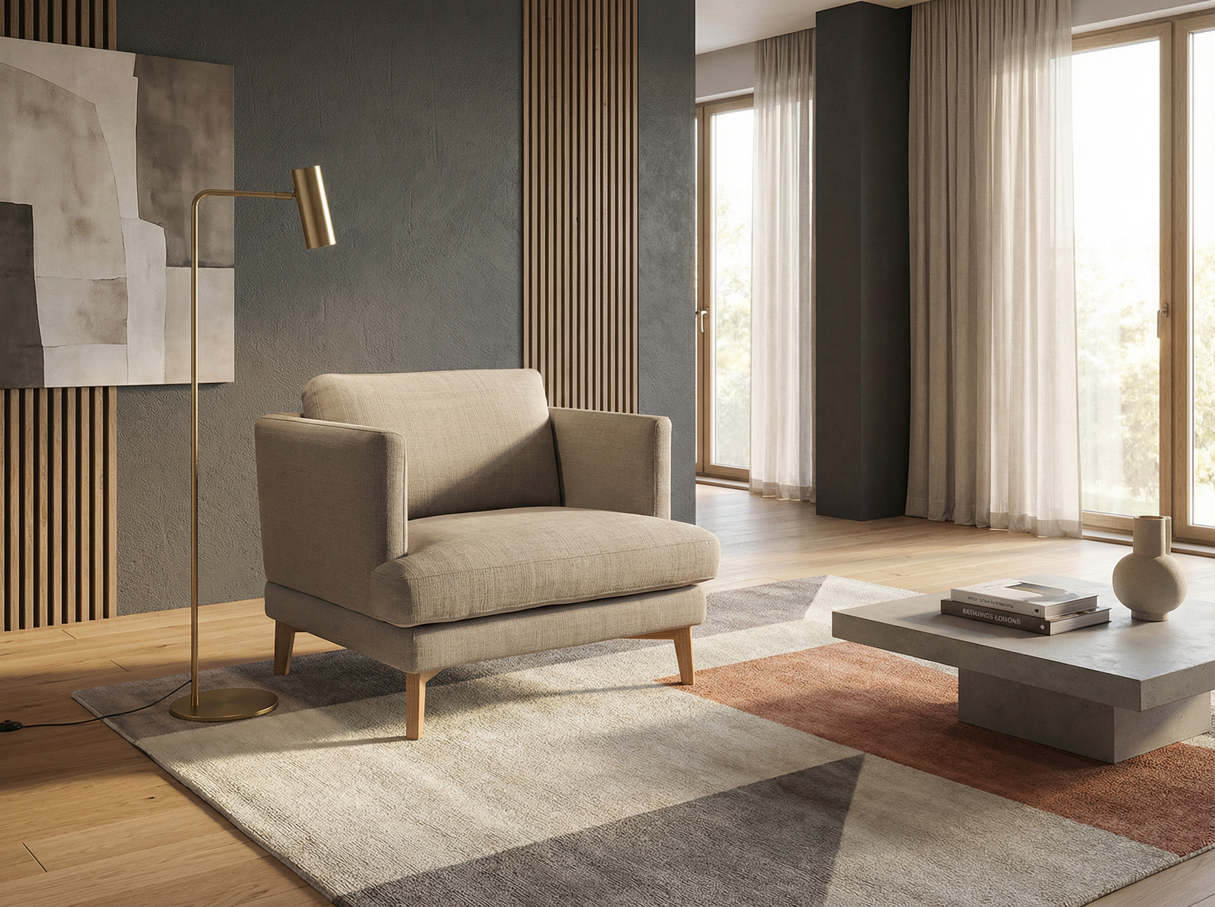 Clara skandinaviškas fotelis