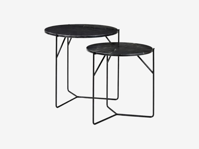 MASON MARBLE BLACK SET2 staliukų komplektas