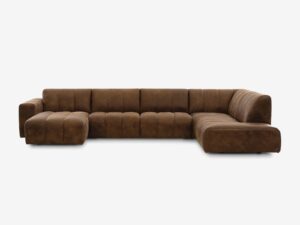 BAXTER minkštas kampas U – H1L-D75-B75-K1-G75R, dešinys
