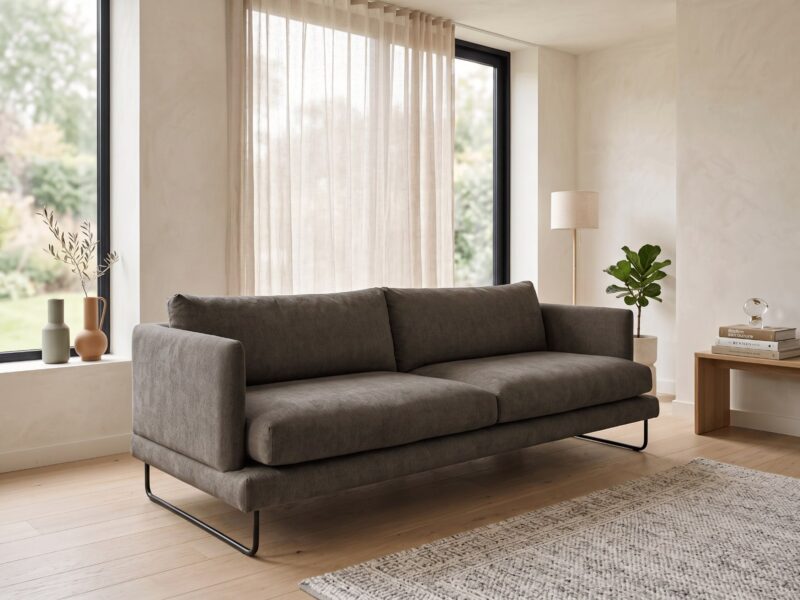 JACKSON sofa – Seven 124 Shitake audinys, interjeras