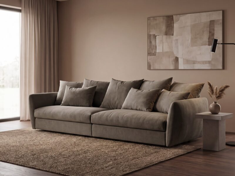 NATHALIE sofa – Juke 156 audinys, interjeras