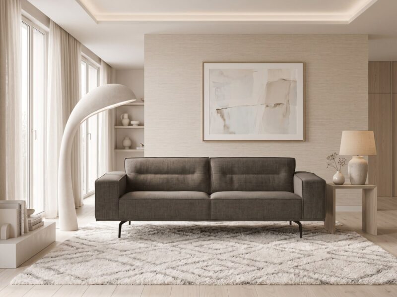 STRATOS sofa – Seven 124 Shitake audinys, interjeras