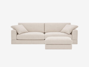 FARGO sofa 280 cm ir pufas