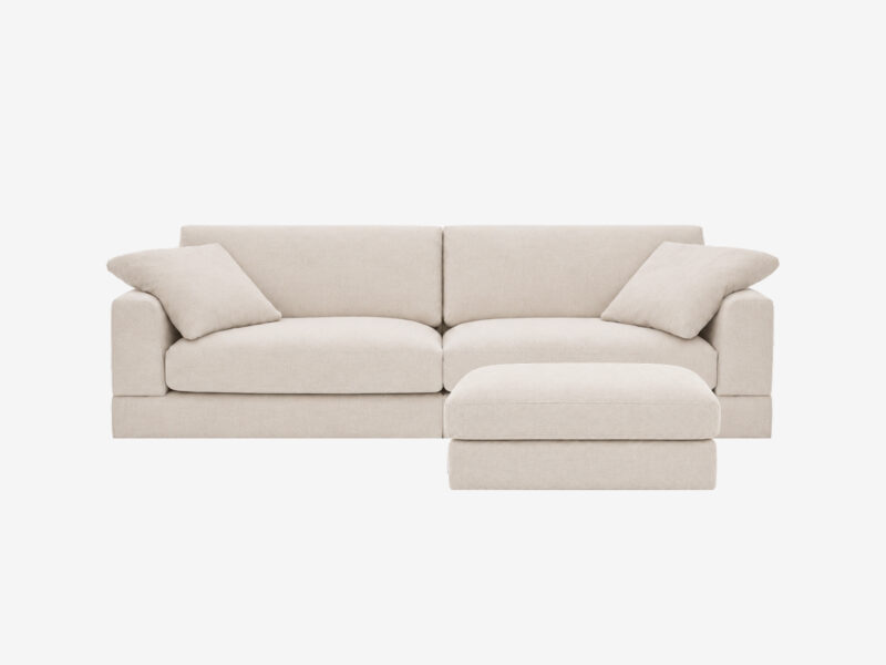 FARGO sofa 280 cm ir pufas