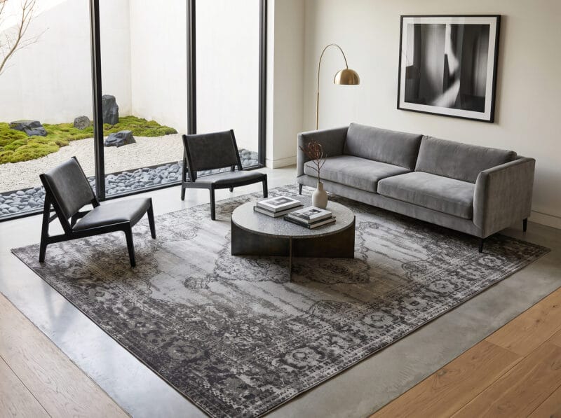 Kilimas 200x290 Kelly Dove Grey