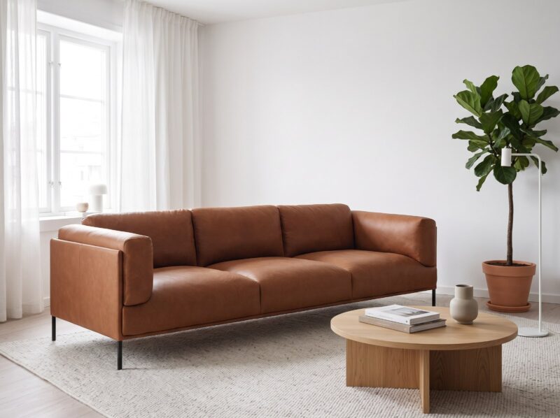 DUKE odinė sofa – interjeras