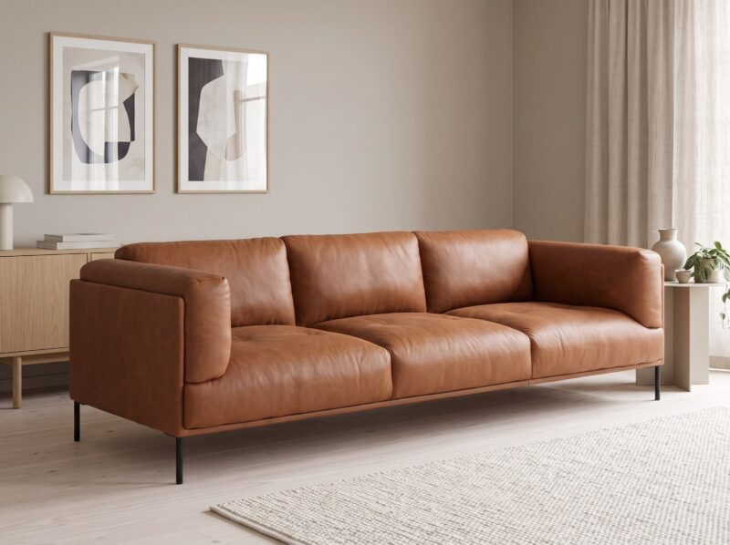 DUKE odinė sofa – interjeras