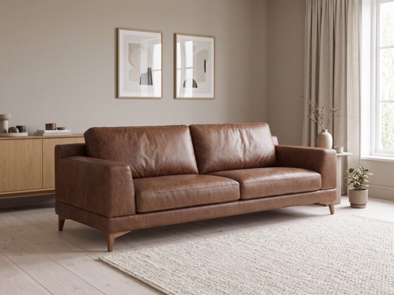 HARRIS odinė sofa – interjeras