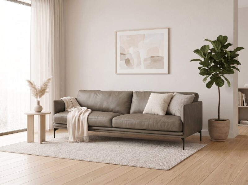 BOCCA odinė sofa – interjeras