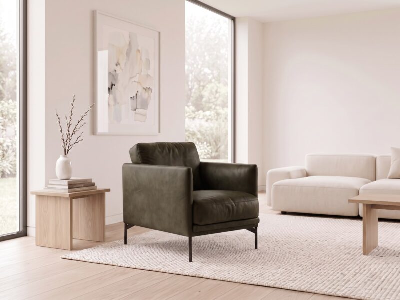 BOCCA odinis fotelis – Africa Darkgreen oda, interjeras