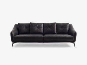 CALIFORNIA odinė sofa – Africa Superblack oda