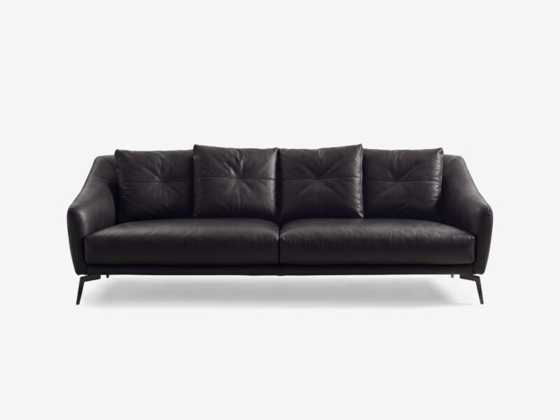 CALIFORNIA odinė sofa – Africa Superblack oda