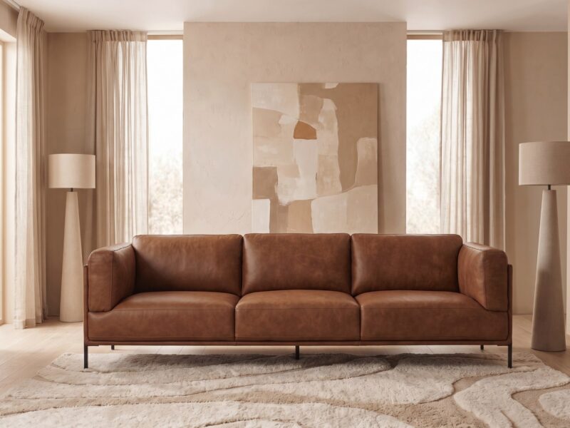 DUKE odinė sofa – interjeras