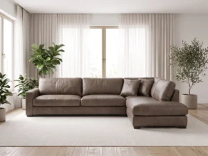 LOUNGE odinis minkštas kampas – Africa Tin oda, interjeras