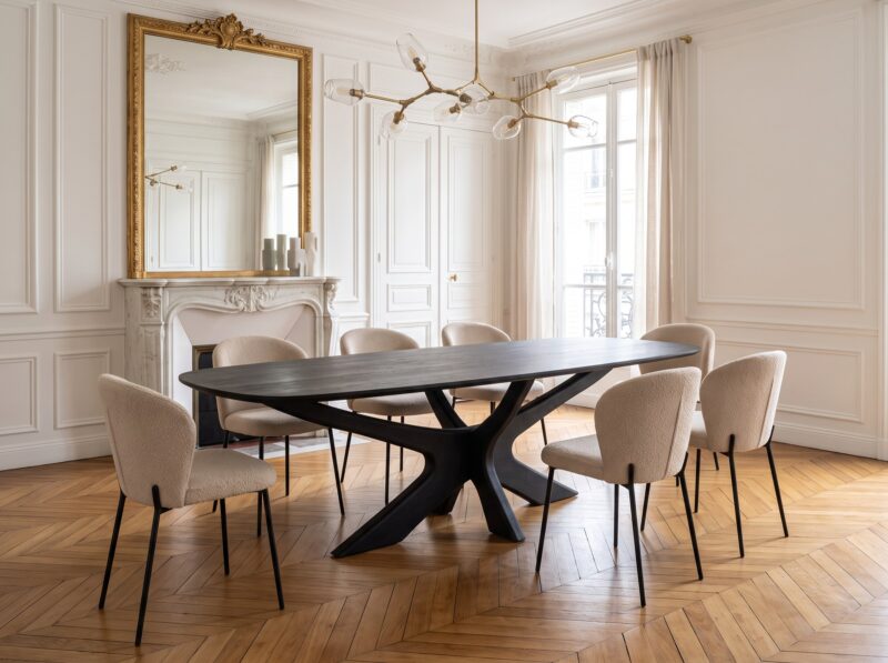 BRIX MONTREAUX BLACK 220 stalas BRIX MONTREAUX BLACK 220 stalas