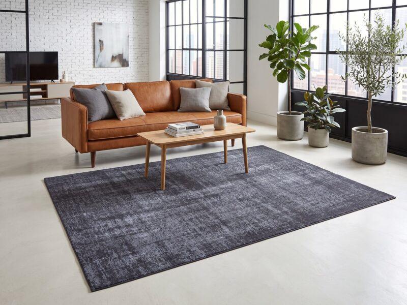 BRIX SIMON GREY ANTHRACITE kilimas
