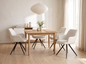 DOREEN Boucle White kėdė