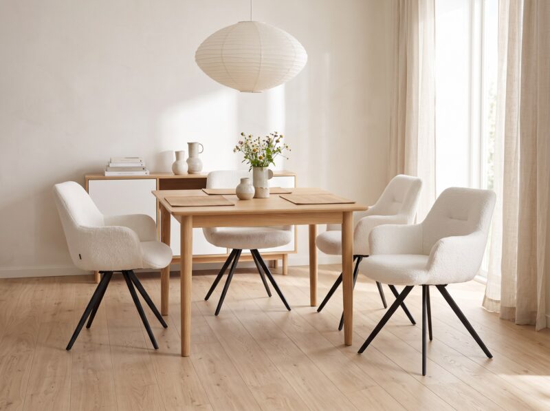 DOREEN Boucle White kėdė