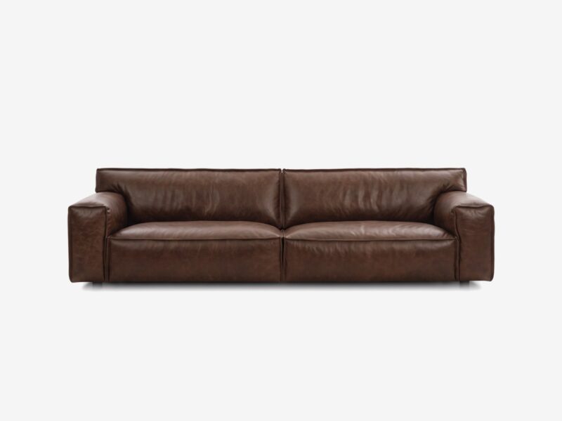 WHISPER odinė sofa WHISPER odinė sofa – Africa Tabac oda